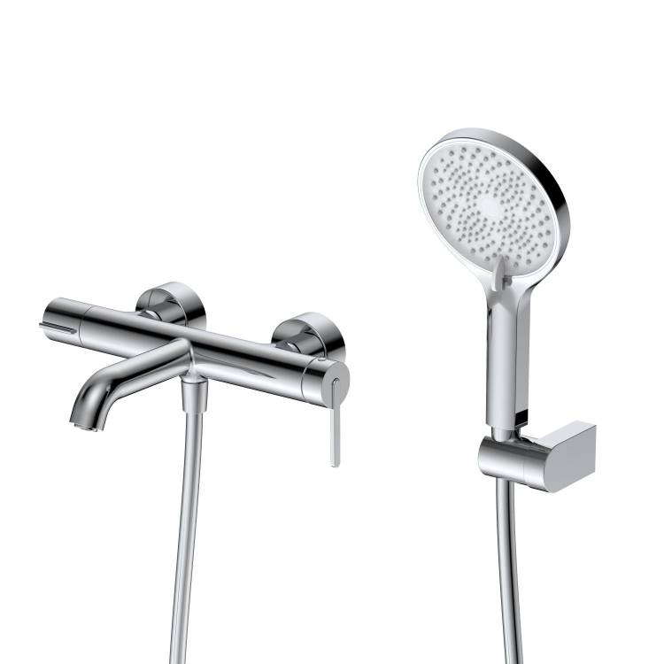 Смеситель для ванны с душем DQ Köln DA1753201 короткий излив, хром