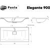 Раковина Paola Elegante 900 встраиваемая фото 7