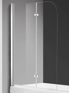 Шторка на ванну AQUAme AQM2852B 1200x1400мм., стекло 6мм, цвет профиля хром, петли латунные