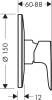 Смеситель для душа Hansgrohe Talis E 71766000 фото 2