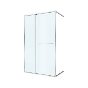 Душевая дверь в нишу Cezares LUX-B-FS-11-130-C-CR профиль хром, стекло прозрачное, 130x195