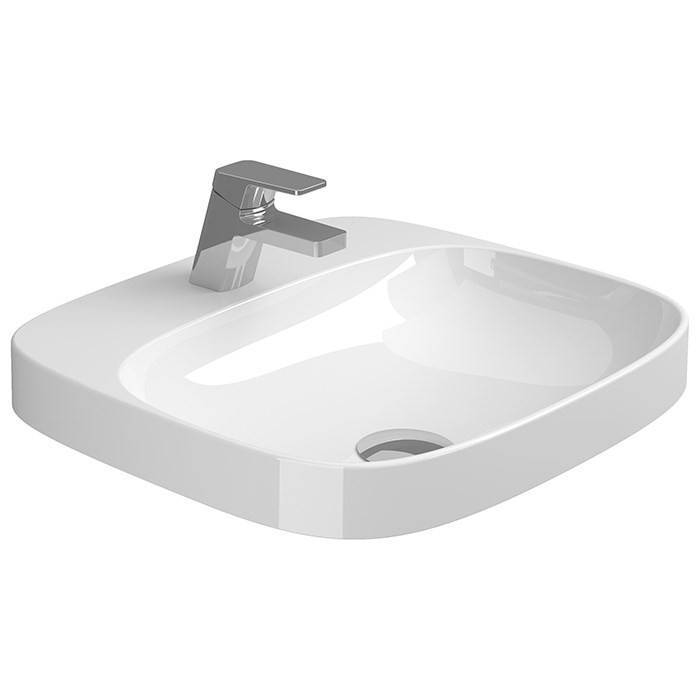 Раковина встраиваемая Sanitana Be You S10061916400000 с отверстием под смеситель, 50см, белая