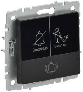 Кнопка звонка IEK Brite BR-V14-2-10-K02 черный