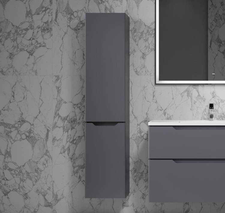 Шкаф-пенал AQUAme AQM9003GM антрацит, 33x150