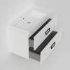 Тумба под раковину La Fenice Cubo Twin Bianco 100 белый матовый фото 2