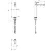Смеситель для раковины Wonzon & Woghand WW-H1034-MB высокий, черный матовый фото 5