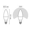 Лампа светодиодная Gauss 103101307 фото 3