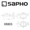 Мыльница SAPHO X-ROUND стеклянная с подставкой, настенная, 110x55x125 мм, хром фото 4