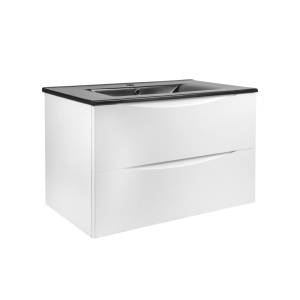 Тумба с раковиной BOND Cube T01805-S05B белая