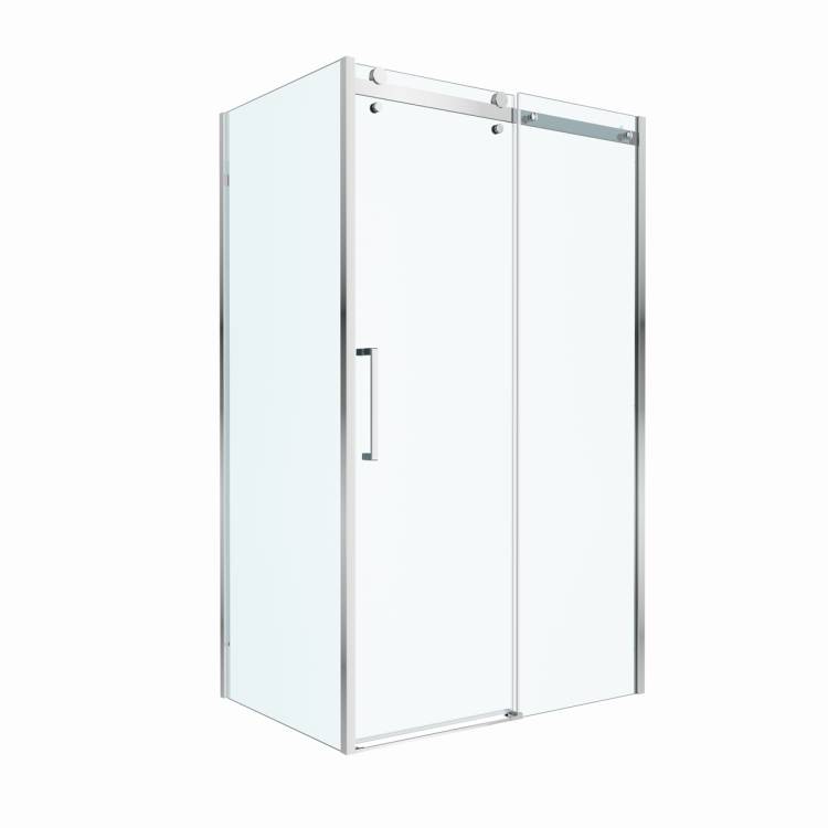 Душевой уголок BelBagno MARINO-2-AH-1-120/80-C-Cr профиль хром, стекло прозрачное, 120x80x195