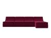 Угловой модульный диван Лига Диванов Холидей 112657 Бордовый 280/180/95 фото 2