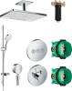Душевой комплект Hansgrohe Rainmaker Select 460 (2 jet) 24004400 + 24010180 + 26631400 + 27506000 + 15741000 + 15745000