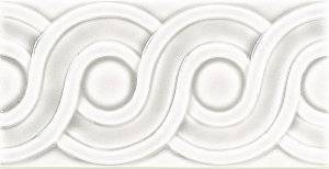 Бордюр Adex Modernista ADMO4078 Relieve Clasico C/C Blanco 7.5x15