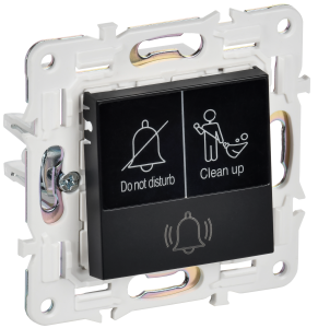 Кнопка звонка IEK Skandy SK-V14-2-10-K02 черный