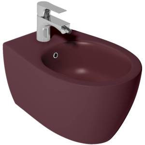 Биде подвесное Isvea Sentimenti Neo 10AR41010SV-2R бордовое матовое