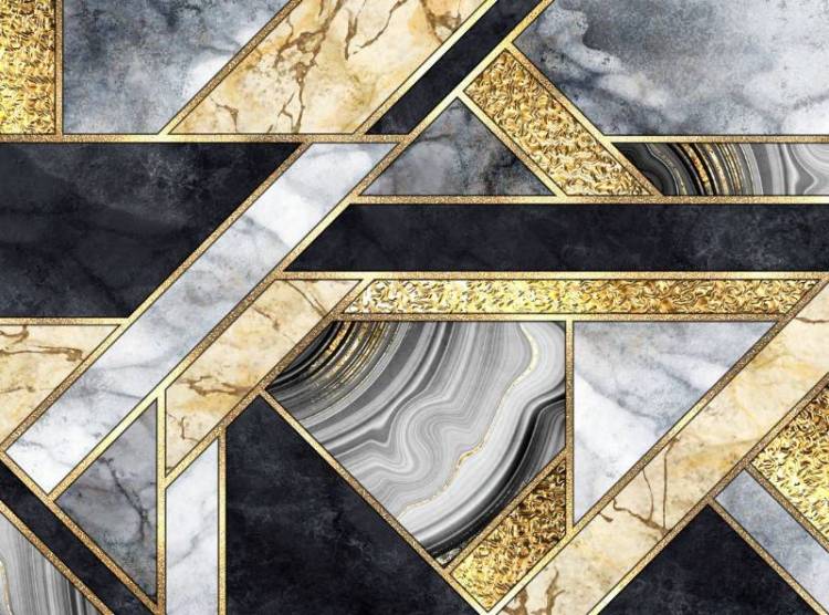 3D Фотообои Artegrafico «Каменная эклектика» KK-033 акварель