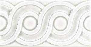 Бордюр Adex Modernista ADMO4078 Relieve Clasico C/C Blanco 7.5x15