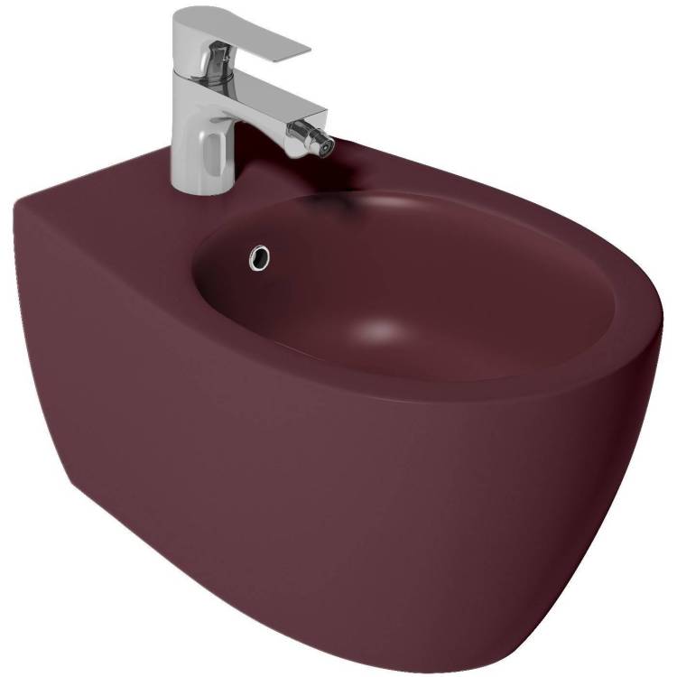 Биде подвесное Isvea Sentimenti Neo 10AR41010SV-2R бордовое матовое