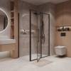 Душевой уголок Niagara Nova NG-85-12AB-A80B-34 профиль черный матовый, стекло прозрачное, 120x80x195 фото 3