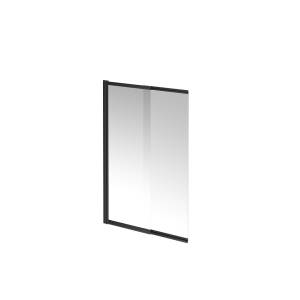 Шторка на ванну Kerama Marazzi Vetro (Ветро) VE.100.BSD.BLK.M профиль черный матовый, стекло прозрачное, 100x150