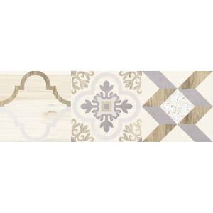 Керамическая плитка Laparet Woody Бежевый Узор 25x75