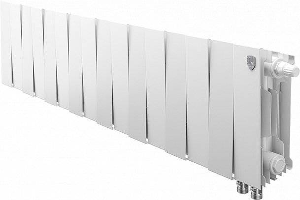 Радиатор биметаллический Royal Thermo Piano Forte 200 VDR bianco traffico, 16 секций