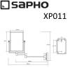 Косметическое прямоугольное подвесное зеркало SAPHO SIMPLE LINE, 155x200 мм, хром фото 2