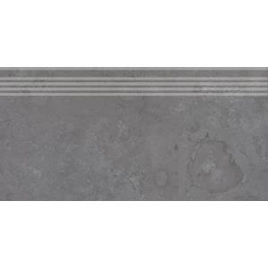 Ступень Kerama Marazzi Про Лаймстоун DD205120R\GR Серый Темный Натуральный Обрезной 30x60
