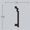 Плинтус напольный Bello Deco XPS POLYMER П 4 00-00004589 200x2x10 фото 2