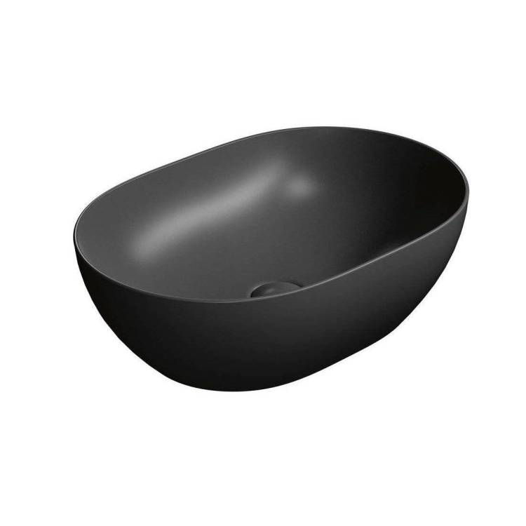 Раковина GSI Pura 886026 50 см, черная матовая