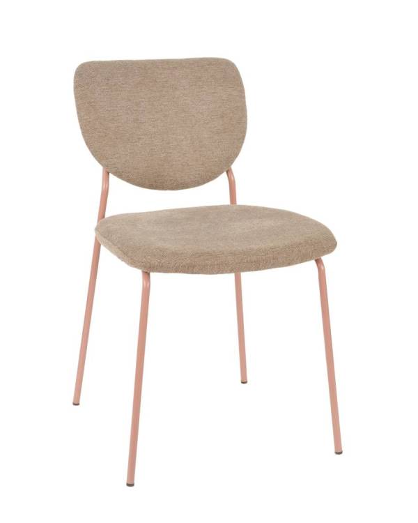 Стул Stool Group Gigi DRC-9155 URL57-3 Red-1 коричневый, розовые ножки