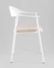Стул Stool Group Eila PC018-C white с подушкой, белый фото 4