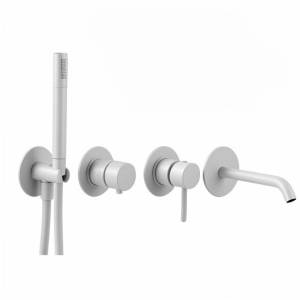 Смеситель для ванны Remer X-Style X96S03ROXXBO белый матовый