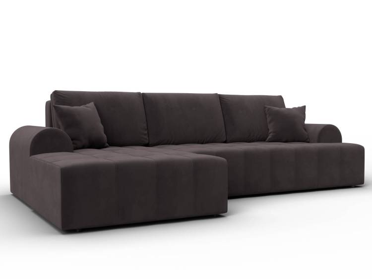 Диван угловой Лига Диванов Лига-080 134749L Коричневый