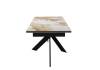 Стол Дик DikLine EKX180 00-00081528 керамика Venetian Brown Light глянец, опоры черные 180(240)x90x75 фото 12