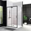 Душевой уголок BelBagno Uno-195 UNO-195-AH-1-120/80-C-NERO черный фото 2