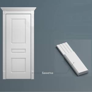 Банкетка d47мм Bianco Classic PG 160х85х16