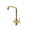 Смеситель для кухни Sancos Vela SC4013ZG с возможностью подключения фильтра для воды, полированное золото