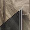 Шторка на ванну MaybahGlass MGV-774-5 50x140, поворотная, стекло графит матовый 6 мм, профиль хром матовый, с полотенцедержателем фото 4