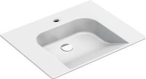 Раковина GSI Community 7632111 белый глянцевый, 70x55