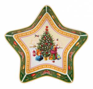 Блюдо декоративное Lefard Christmas collection 85-1610 (17.5x17.5x3.5 см)
