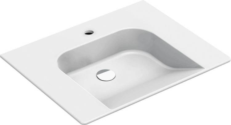 Раковина GSI Community 7632111 белый глянцевый, 70x55