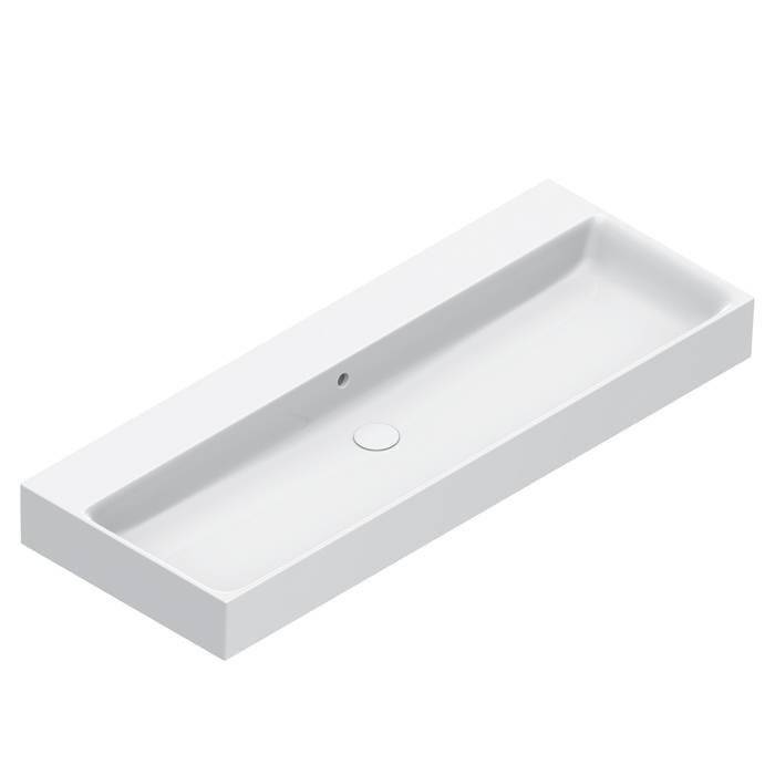 Раковина Catalano Premium 221200001 120 см, белая глянцевая