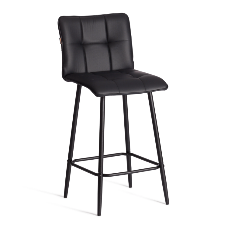 Стул полубарный Tetchair Bari 24915 черный, экокожа