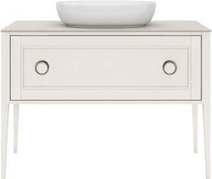 Тумба под раковину Kerama Marazzi Plaza Classic NEO PL.CN.120.1+1\WHT.M напольная 1+1 ящик 120, белая матовая