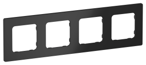 Рамка 4-постовая IEK Flite FI-M42-32-20-K02 черный