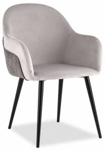 Кресло Stool Group Новел AV 334-H09/18-08 серой спинкой