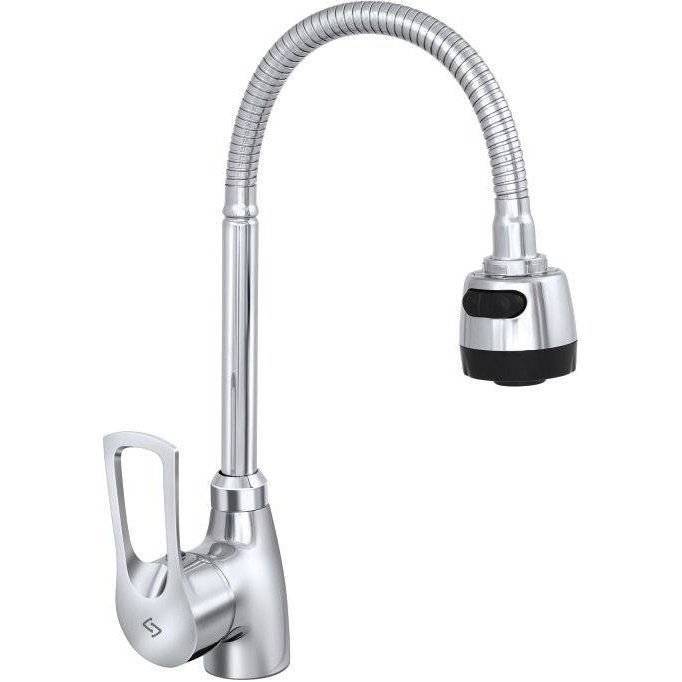 Смеситель для кухни Славен Прораб СЛ-ОД-Ц25 с гибким изливом