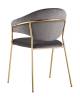 Набор из 2 стульев Stool Group Эвита FDC8022 DARK GREY FUT-81 X2 темно-серый фото 6