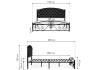 Кровать Woodville Борнео 482045 черная 180x200 фото 3